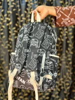 One-Shoulder School Bag Black - Image 2