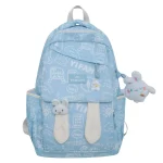 One-Shoulder School Bag Blue - Image 2