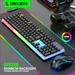 GTX350 Combo Colorful RGB LED Backlit USB Wired Gaming Keyboard and Mouse Combo - White - Image 8