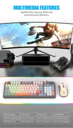 Combo K820 USB Wired Gaming RGB Keyboard + Mouse Combo Set - SHIMMER - Image 6