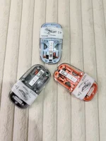 FMOUSE Transparent Crystal 2.4G + Bluetooth Magnetic Wireless Mouse – Blue - Image 3